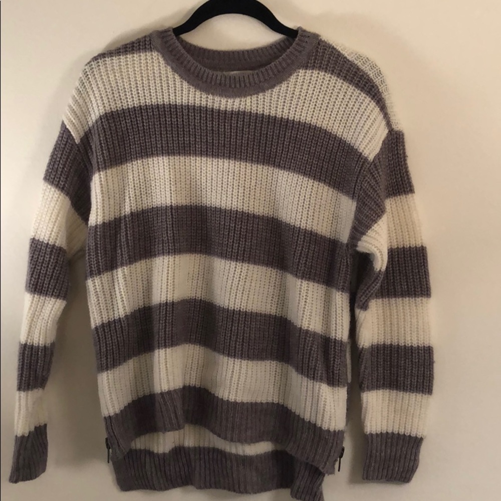 Striped thick sweater